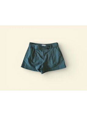 ANN TAYLOR LOFT Green belted Casual Shorts Size 8 Petite